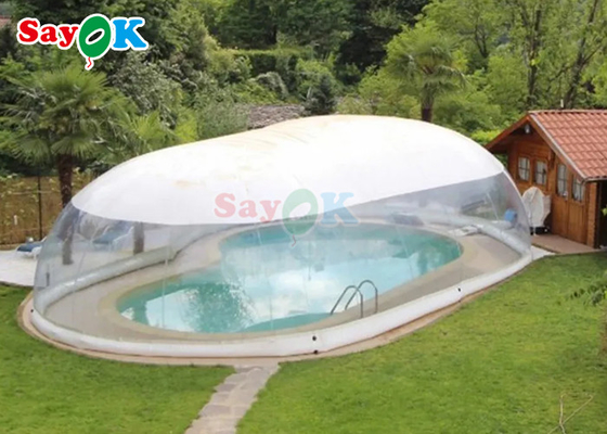 Penutup Kolam Renang Inflable Outdoor Customized Kubah penutup kolam renang transparan
