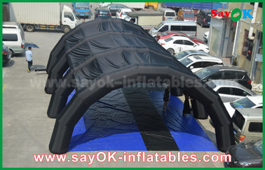 Tenda Inflatable Berkemah Disesuaikan 0,55 Mm PVC Tarpulin Tenda Terowongan Tiup Untuk Iklan / Promosi