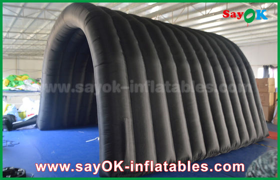 Tenda Outdoor Inflatable Hitam 210D Oxford Tunnel Tenda Camping Inflatable Untuk Aktivitas Luar Ruangan