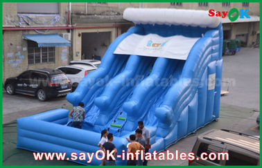 Outdoor Inflatable Slide Besar Anti-UV 0,55 PVC Tarpaulin basah kering Inflatable Bouncer Slide