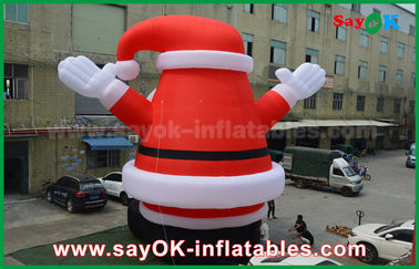 Big Lovely Luar Inflatable Santa Claus untuk Dekorasi Natal