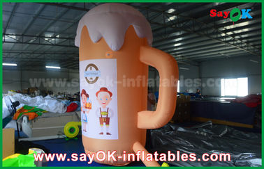 Orange Custom Inflatable Products / Inflatable Cup and Beer untuk Promosi / Pesta