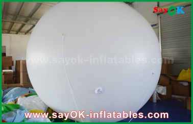Giant 2m DIA PVC White Inflatable Helium Balloon untuk Iklan Outdoor