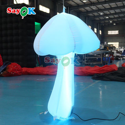Music Stage Deco Inflatable Mushroom Park Dekoratif Inflatable Lighting Jamur Tanaman
