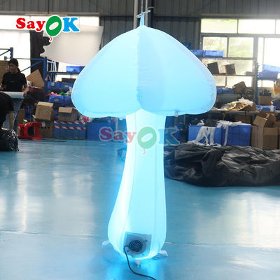 3.2ft Iklan Inflatable Dekorasi Realistis Jamur Inflatable / Jamur Cahaya Inflatable