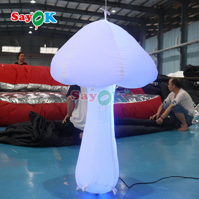 Music Stage Deco Inflatable Mushroom Park Dekoratif Inflatable Lighting Jamur Tanaman