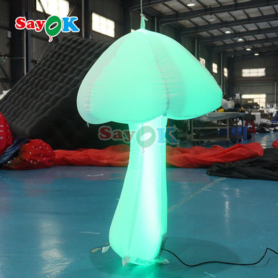 Music Stage Deco Inflatable Mushroom Park Dekoratif Inflatable Lighting Jamur Tanaman