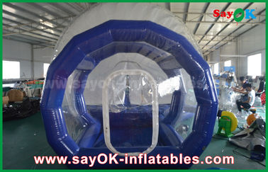 3m Dia Inflatable Holiday Decorations / Transparan Inflatable Chrismas Snow Globe untuk Iklan
