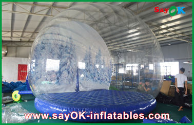 3m Dia Inflatable Holiday Decorations / Transparan Inflatable Chrismas Snow Globe untuk Iklan