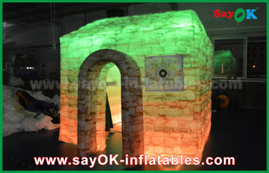 Tenda Inflatable Disesuaikan Full Printing Inflatable Photo Booth, Portable Inflatable Cube House