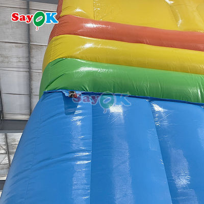 Outdoor Inflatable Slide PVC sederhana Inflatable Bouncer Slide Blow Up Commercial Slide dengan kolam untuk anak-anak