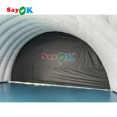 10x6x5.4mH Black Dome Tenda panggung kembung untuk acara pesta
