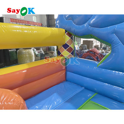 6X6X4.3MH Bounce Castle Slide Combo Penampilan Cantik Kenyamanan Instalasi