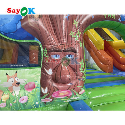Commercial Dry Bouncer Slide Combo Inflatable Bouncy Moonwalk Jumping Castle Bounce House Untuk Anak-anak Dewasa
