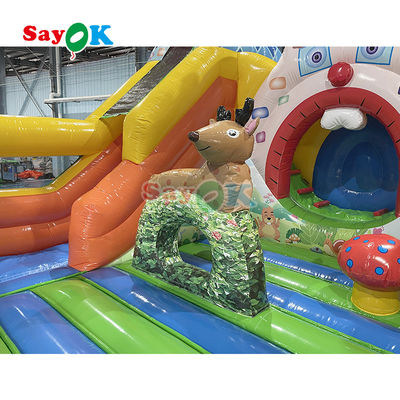 Commercial Dry Bouncer Slide Combo Inflatable Bouncy Moonwalk Jumping Castle Bounce House Untuk Anak-anak Dewasa