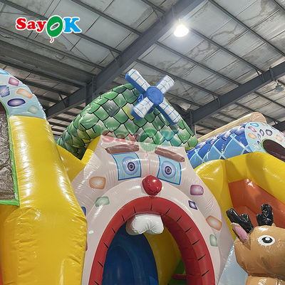 Commercial Dry Bouncer Slide Combo Inflatable Bouncy Moonwalk Jumping Castle Bounce House Untuk Anak-anak Dewasa