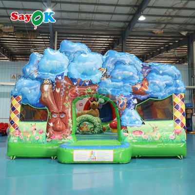 Anak-anak aman dan dihibur dengan Air Bounce Slide Playhouse Print
