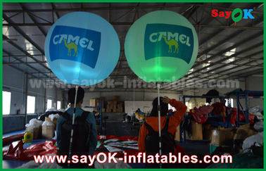 Disesuaikan LED Light Inflatable Walking Ballons Untuk Iklan