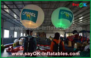 Disesuaikan LED Light Inflatable Walking Ballons Untuk Iklan