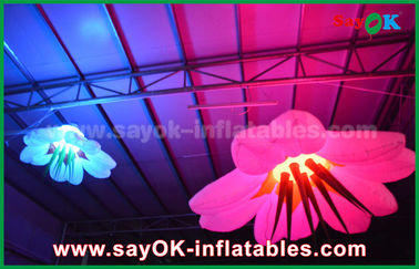 190T Nylon Color Changeable Inflatable Flower Pencahayaan Dekorasi Untuk Pernikahan