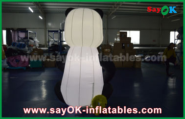 Produk Inflatable Kustom tahan lama, Hewan Inflatable Panda Kartun Untuk Iklan