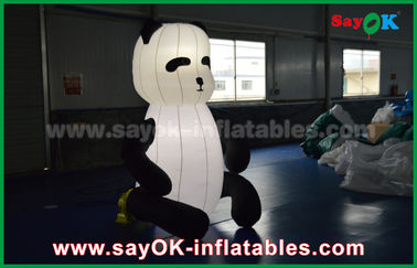 Produk Inflatable Kustom tahan lama, Hewan Inflatable Panda Kartun Untuk Iklan