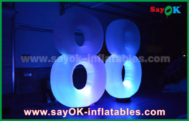 Jenis Jellyfish Inflatable Pencahayaan Dekorasi LED Light Numbers 8 8 Untuk Menampilkan