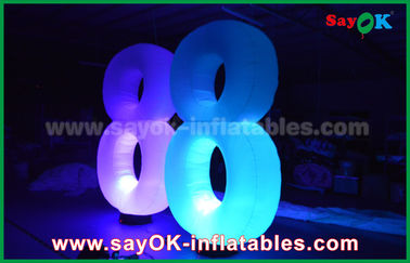 Jenis Jellyfish Inflatable Pencahayaan Dekorasi LED Light Numbers 8 8 Untuk Menampilkan
