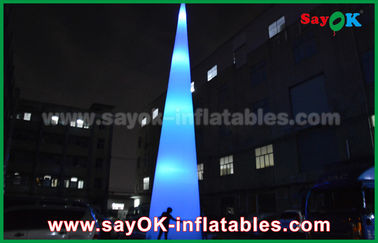 Outdoor LED Light Grounding Dekorasi Inflatable Cone Untuk Iklan