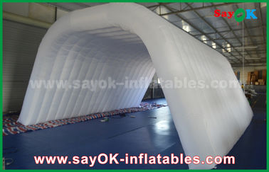 Tenda Tiup Udara Custom Made Tenda Terowongan Tiup Putih Dewasa Untuk Acara / Pameran Dagang