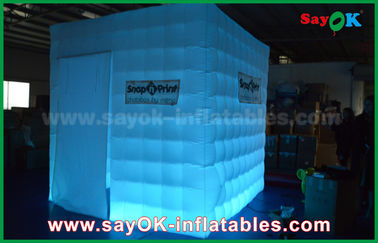 Inflatable Tenda Pesta Portable Inflatable Led Cube Photo Booth Alat Peraga Tahan Api
