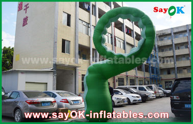 Iklan Inflatable Green Oxford Cloth Inflatable Karakter Kartun / Caterpillar Inflatable