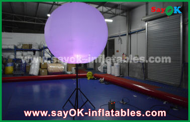 Nylon Cloth Inflatable Lighting Decoration / Halogen Atau Led Light Up Balloons