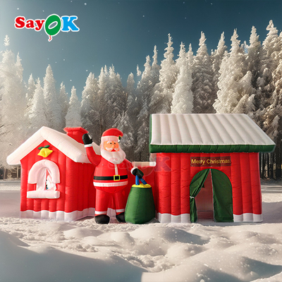 Desain Gratis Tenda Rumah Santa 9m Raksasa Natal Inflatable