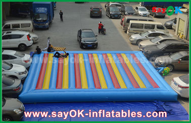 0.55mm PVC Inflatable Mat Bouncer Untuk Anak-Anak Bermain Game Olahraga