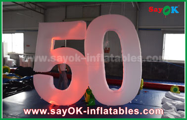 Nomor Inflatable Disesuaikan Dengan Lampu LED Untuk Keuntungan Event