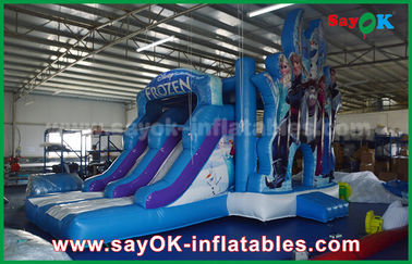 Jumping Bouncer Inflatable Waterproof 0.55mm PVC Inflatable Bouncer Slide Castle Trampoline