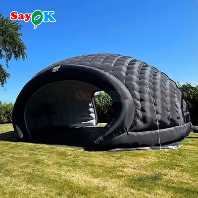 8m 26ft tahan lama kain Oxford besar Inflatable Igloo Dome tenda dengan udara Blower