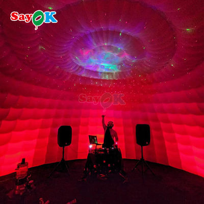 8m Waterproof Outdoor Party Event Disco Igloo Dome Tenda Inflatable Dengan Lampu Led