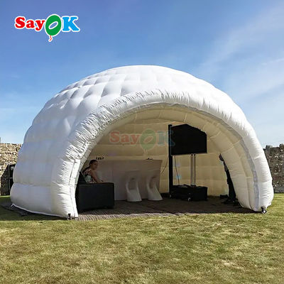 Tenda Igloo Airproof Berbahan Oxford Besar yang Bisa Diinflasi untuk Acara Pesta Club Sewa Pernikahan