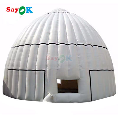 Tenda Igloo Airproof Berbahan Oxford Besar yang Bisa Diinflasi untuk Acara Pesta Club Sewa Pernikahan