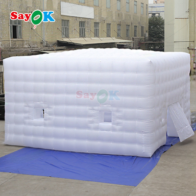 Tenda Camping 8m Square LED Tenda Inflatable untuk 80 Orang Acara Pesta Luar Ruang