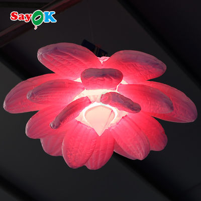 Inflatable Led Light Hanging Inflatable Lotus Flower Untuk Dekorasi Pernikahan