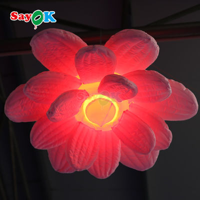 Inflatable Led Light Hanging Inflatable Lotus Flower Untuk Dekorasi Pernikahan