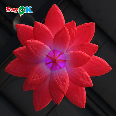 Inflatable Led Light Hanging Inflatable Lotus Flower Untuk Dekorasi Pernikahan