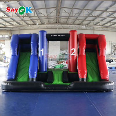 Commercial Inflatable Combo Slide Double Inflatable Bounce House Giant Inflatable Slide untuk outdoor