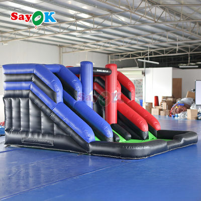 Commercial Inflatable Combo Slide Double Inflatable Bounce House Giant Inflatable Slide untuk outdoor