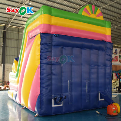 Pabrik Slide Inflatables Taman bermain Anak-anak Menekuk Slide Air Backyard Inflatable Slide Outdoor untuk Sewa