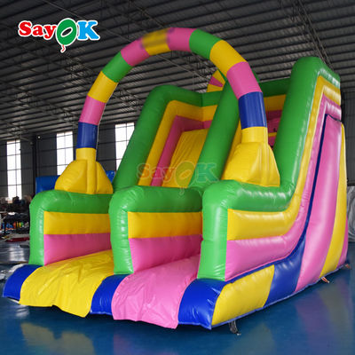 Pabrik Slide Inflatables Taman bermain Anak-anak Menekuk Slide Air Backyard Inflatable Slide Outdoor untuk Sewa