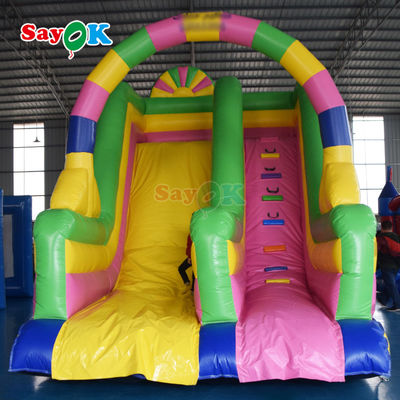 Pabrik Slide Inflatables Taman bermain Anak-anak Menekuk Slide Air Backyard Inflatable Slide Outdoor untuk Sewa